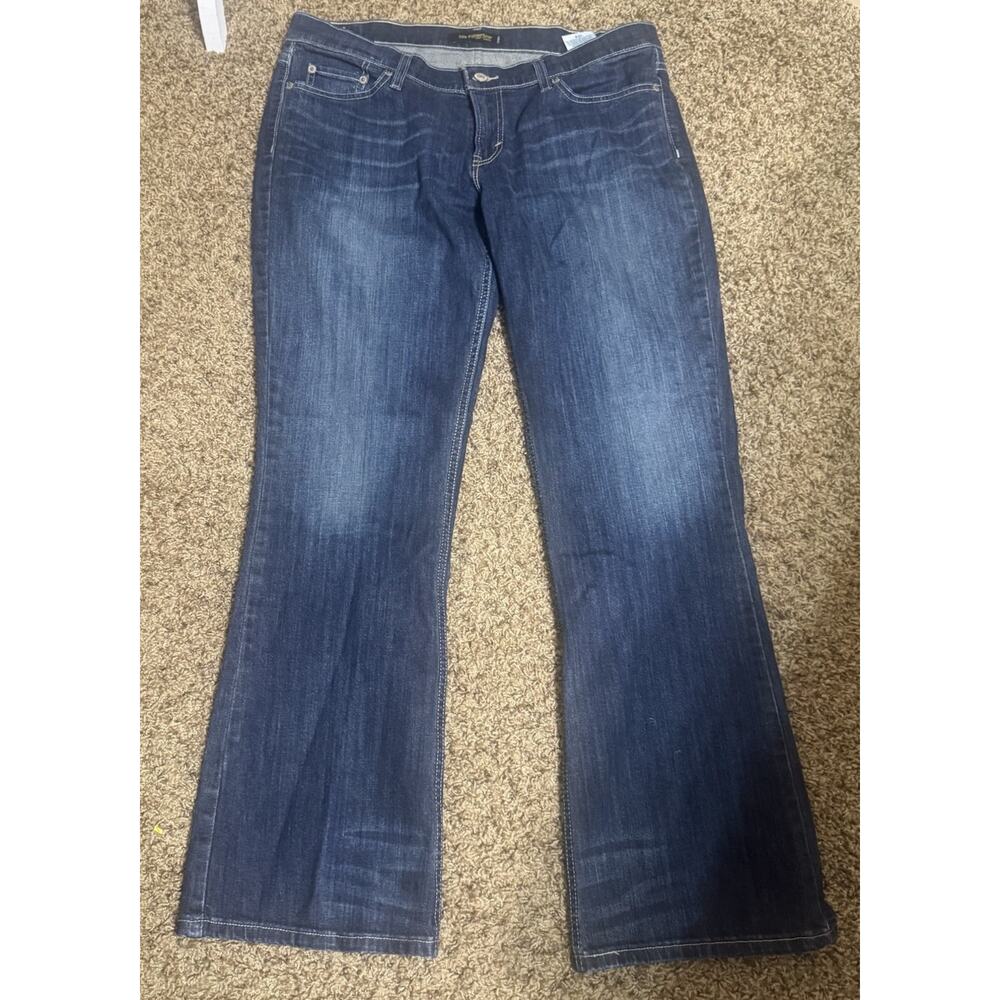 Levi’s Super Low 524 Boot Cut Blue Jeans Womens Juniors Sz 13M/33 Premium Denim